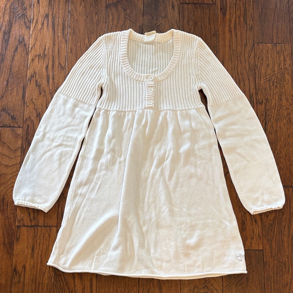 Roxy Cream Knit Sweater Dress size medium